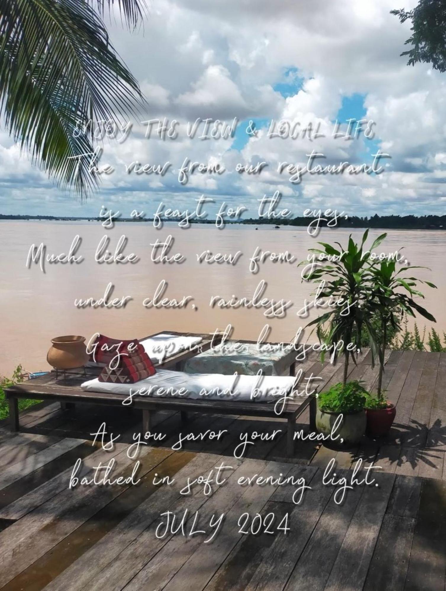 Pomelo Restaurant And Guesthouse - Fishermen & Tammarine Cottages Riverfront - Experience Nature, Culture And Adventure & Tailor-Made Tour Ban Khon Exterior foto
